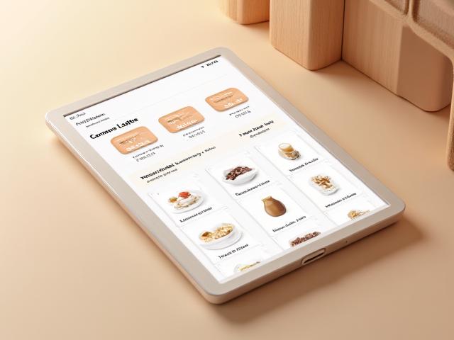 Interface showing ingredient deduction for a Caramel Latte