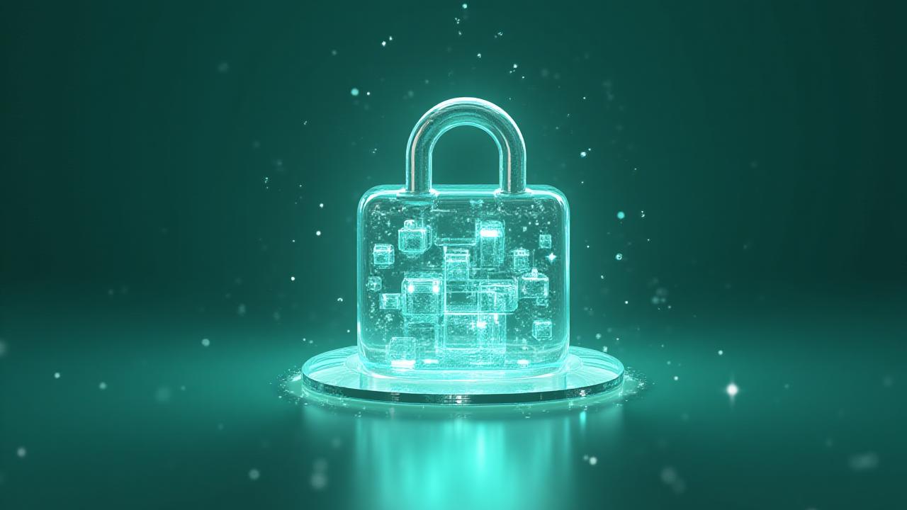 Abstract representation of data security and privacy protection